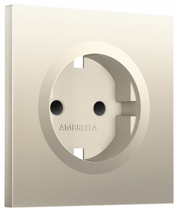 Накладка для розетки с заземлением и со шторками Ambrella Volt SIGMA SP5470
