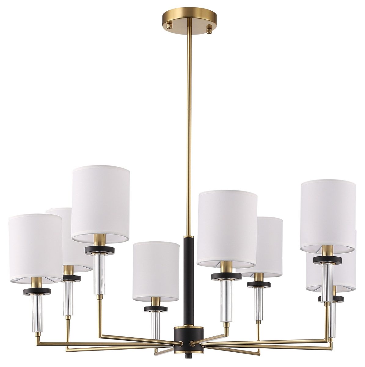 Люстра на штанге ST-Luce BLACK+BRASS SL1404.303.08