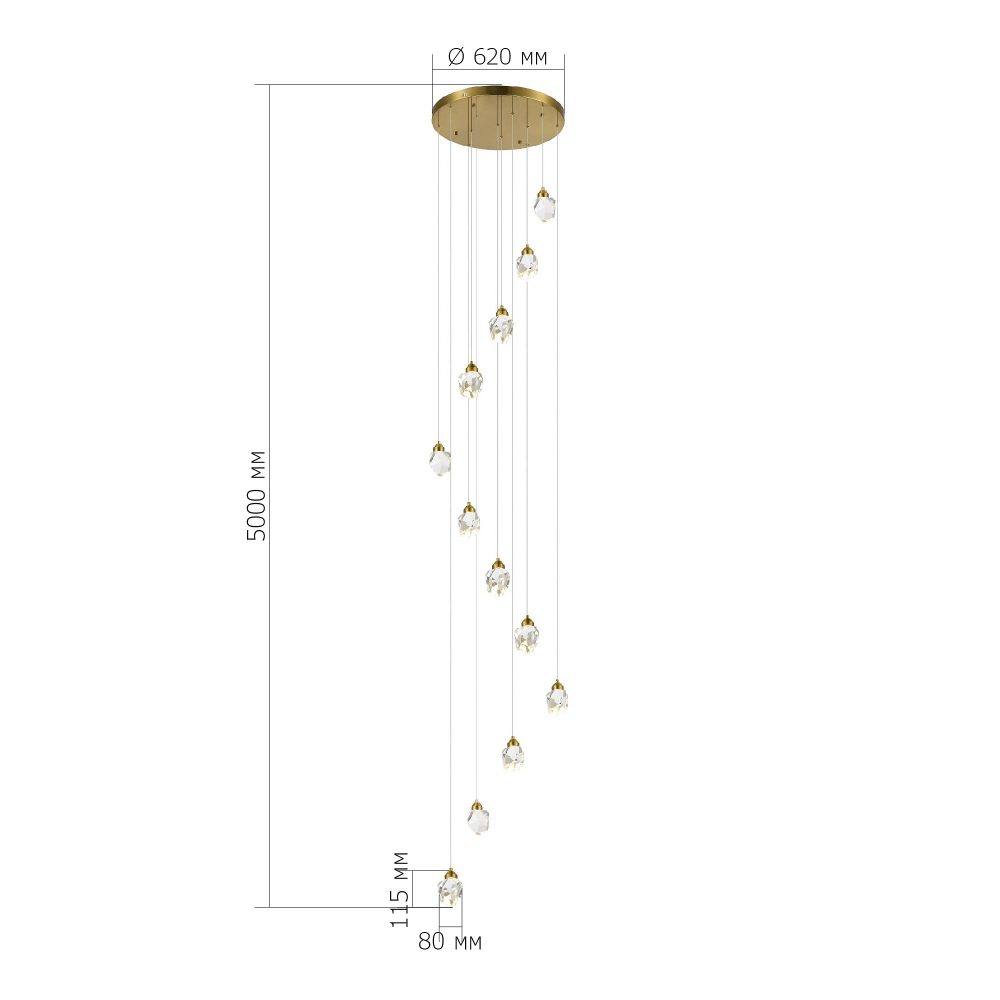 Подвесная люстра ST-Luce Cascato SL6114.203.12
