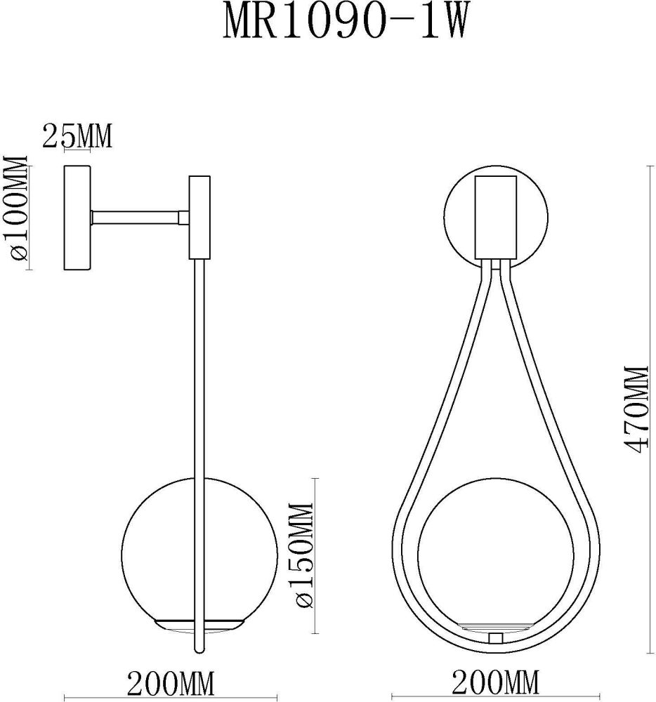 Бра MyFar Florenz MR1090-1W