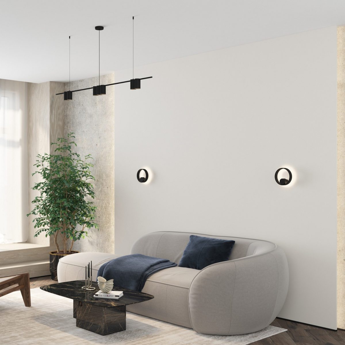 Накладной светильник Denkirs Orbit DK5060-BK