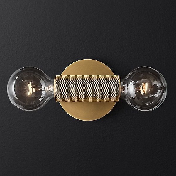 Бра RH Utilitaire Inline Sconce Brass арт