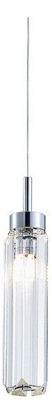 NEWPORT 4520 , Подвесной светильник, Black glossy Clear crystal D4.5*H27/300 cm G9 1*25W