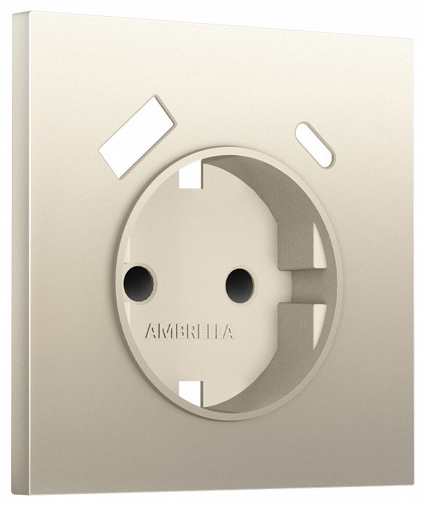 Накладка для розетки с заземлением и со шторками и 2хUSB type A и C Ambrella Volt SIGMA SP5500