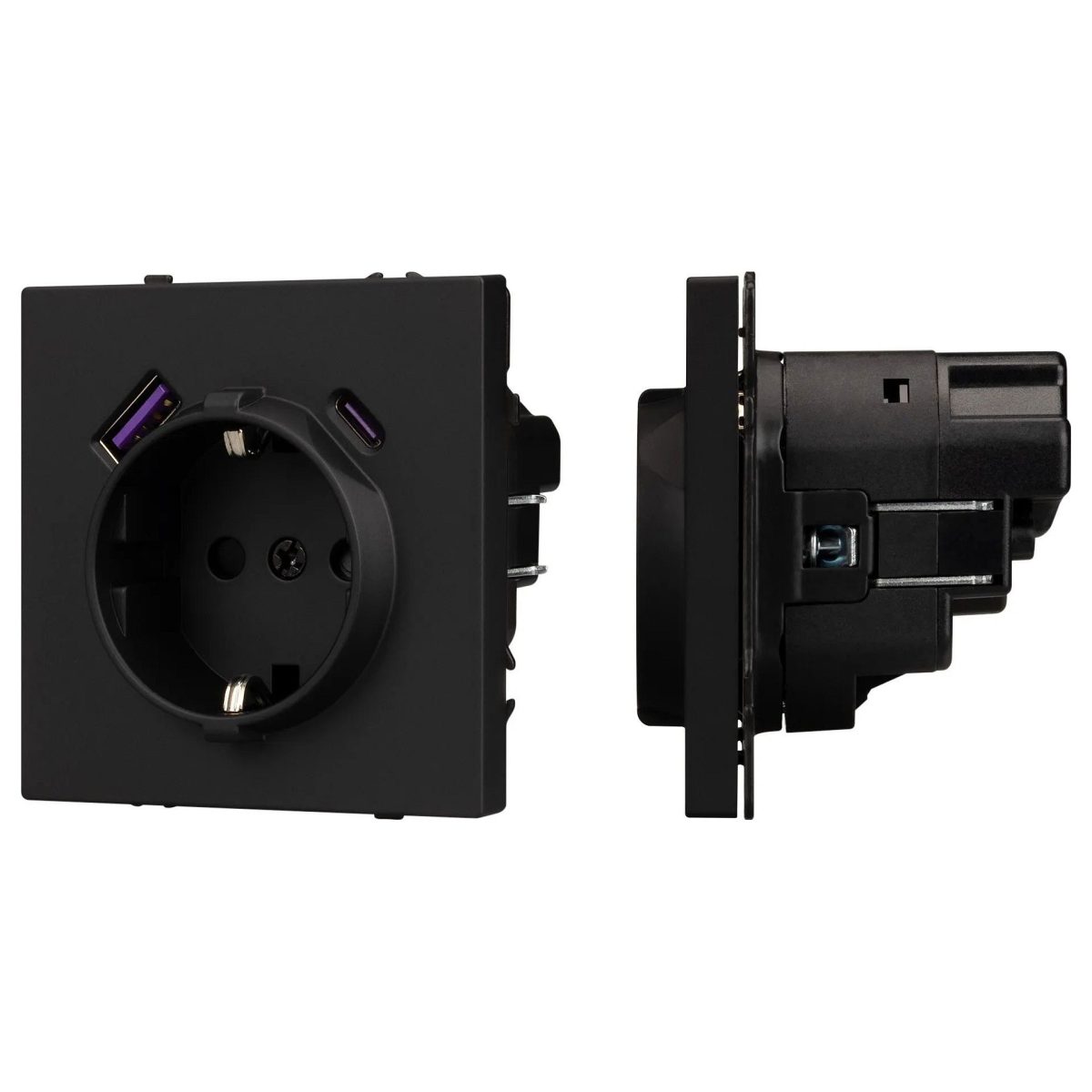 Розетка с заземлением и 2хUSB type A, без рамки Arlight SCT 054285