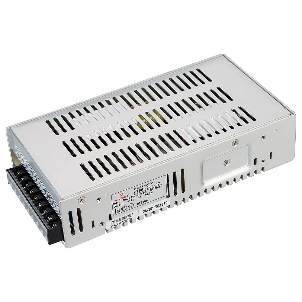 Блок питания HTSP-200-12 (12V, 16.7A, 200W, PFC) (Arlight, IP20 Сетка, 3 года)