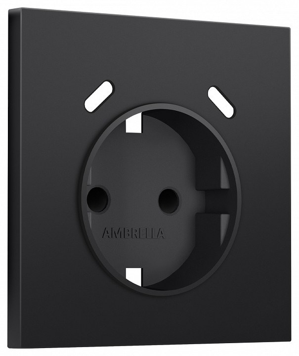 Накладка для розетки с заземлением и со шторками и 2хUSB type C Ambrella Volt SIGMA SP8105