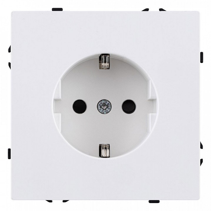 Розетка с заземлением, без рамки Kollinger Eclipse EC-014WH