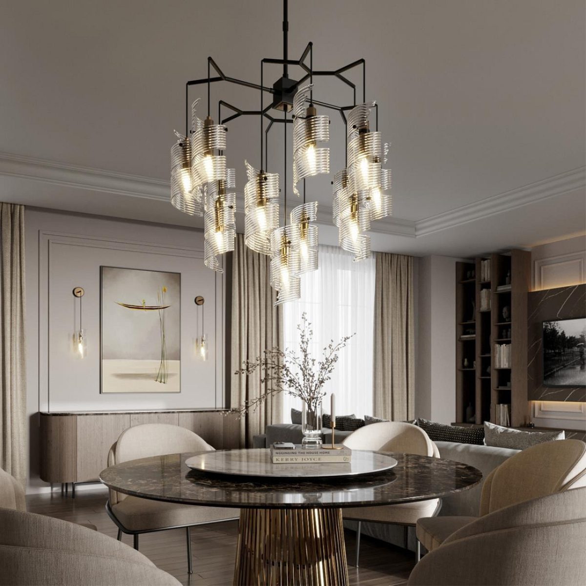 Люстра на штанге Odeon Light Fusilli 5439/13