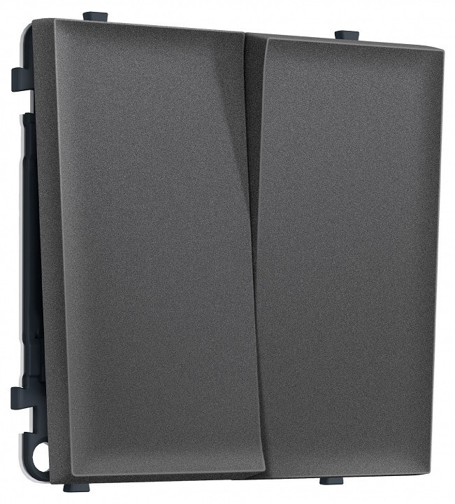 Выключатель проходной двухклавишный без рамки Ambrella Volt MS MS653020