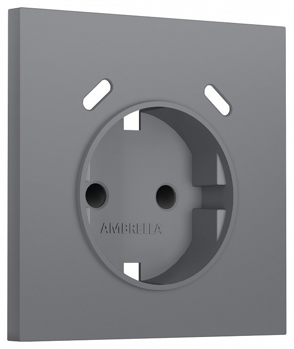 Накладка для розетки с заземлением и со шторками и 2хUSB type C Ambrella Volt SIGMA SP8705