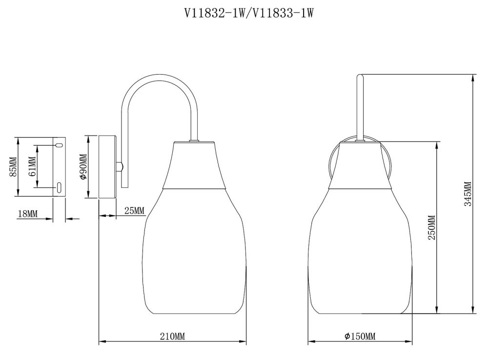 Бра Moderli Adalina V11832-1W