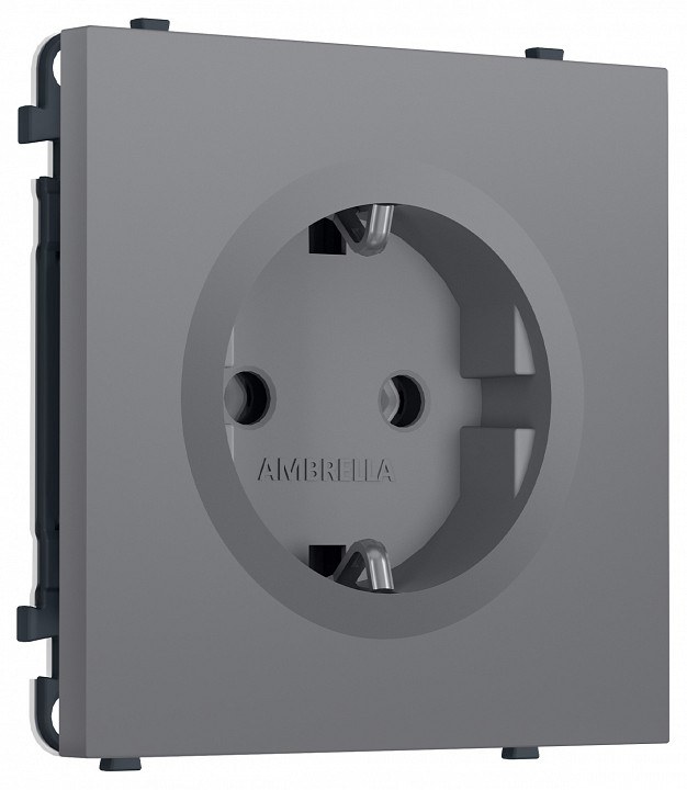 Розетка с заземлением, без рамки Ambrella Volt MS MS866010