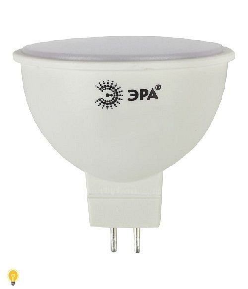 Модель LED MR16-6W-827-GU5.3 Лампа светодиодная Эра LED MR16-6W-827-GU5.3 (диод, софит, 6Вт, тепл, GU5.3)