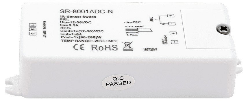 Контроллер-выключатель SWG ИК-датчики 'взмаx руки' SR-8001ADC-N