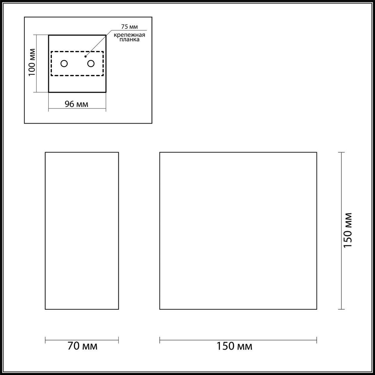 Накладной светильник Odeon Light Gips 3883/1W