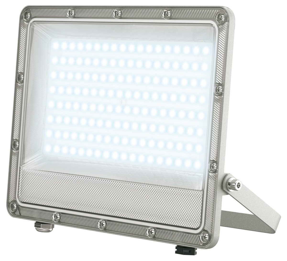 ULF-F52D-100W/6500K IP65 200-240V GREY Прожектор светодиодный. Дневной свет (6500K). Угол 90 градусов. Корпус серый. TM Uniel