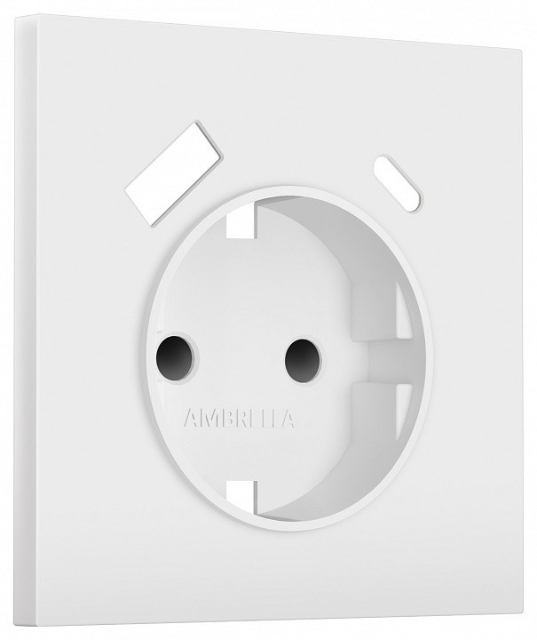 Накладка для розетки с заземлением и со шторками и 2хUSB type A и C Ambrella Volt SIGMA SP8300