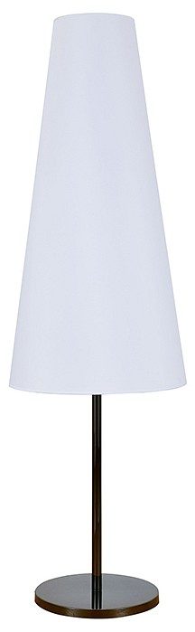 NEWPORT 3940 , Торшер , Black glossy Shade white D50*H160 cm Е14 6*40W