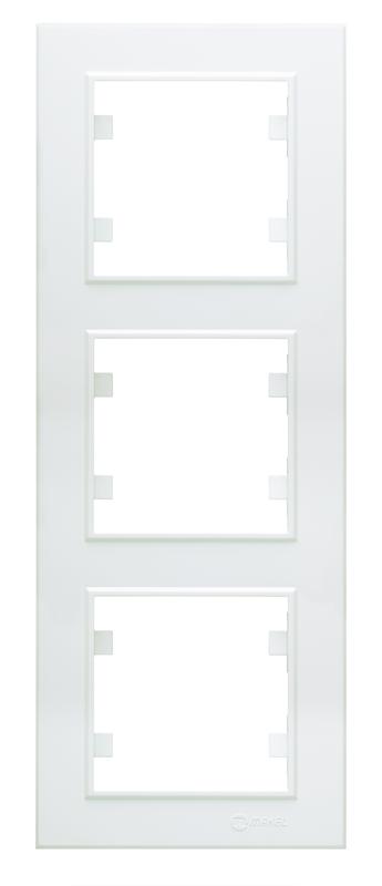 Рамка 3-м Karea вертик. бел. Makel 56001708