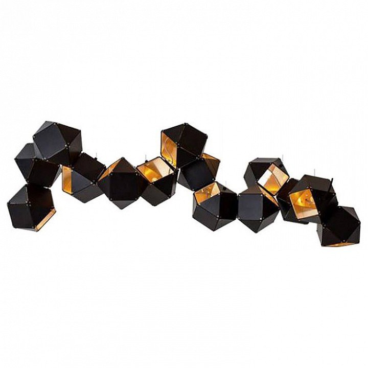 L'arte Luce светильник подвесной, black&gold