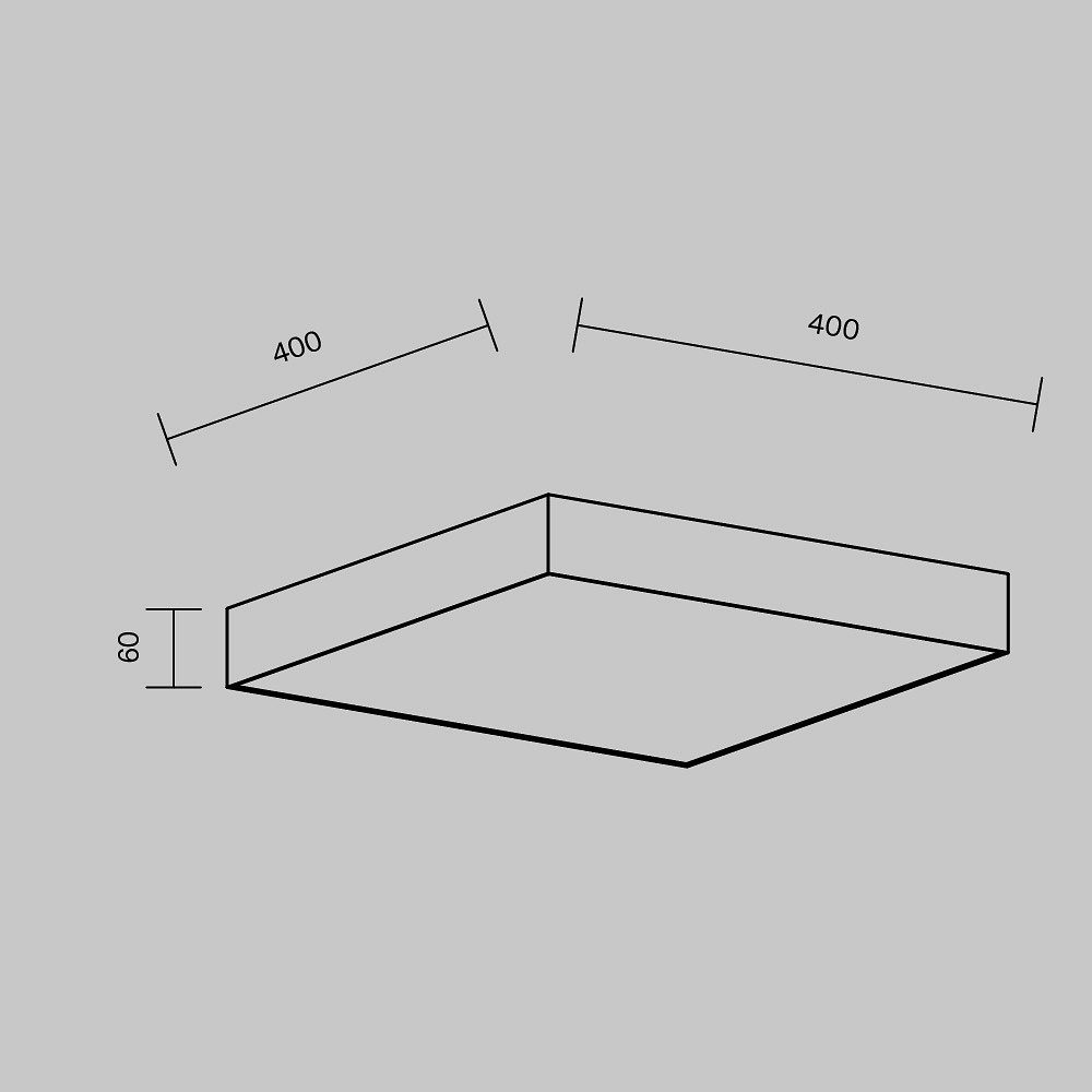 Накладной светильник Maytoni Technical Зон C032CL-45W4K-SQ-W