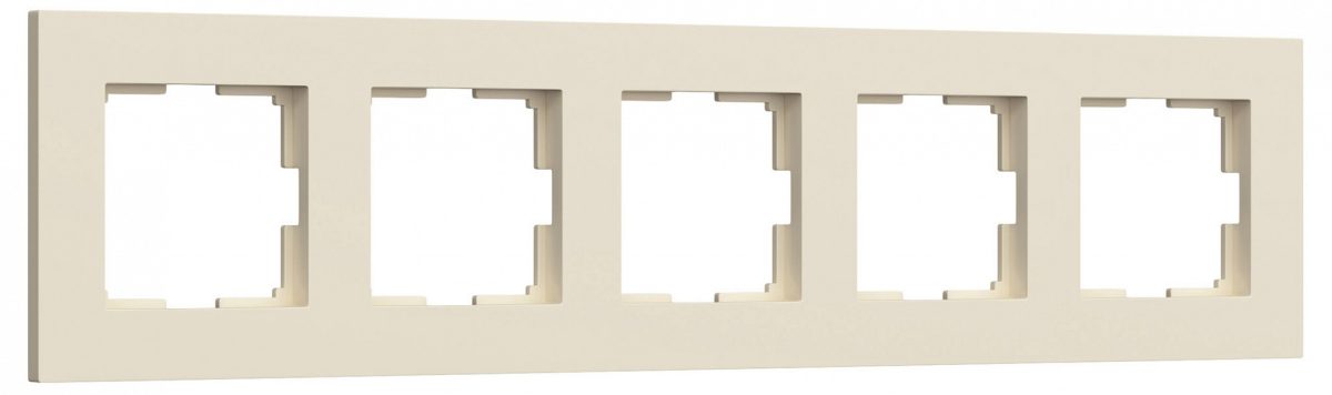 Рамка на 5 постов Werkel Slab айвори софт W0052962