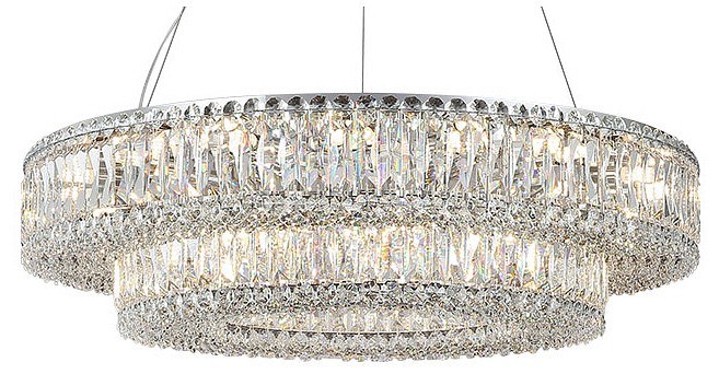 Подвесная люстра Newport 8450 8450+28/S chrome