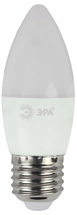 Модель ECO LED B35-6W-827-E27 Б0020620 Лампа светодиодная Эра ECO LED B35-6W-827-E27 (диод, свеча, 6Вт, тепл, E27)