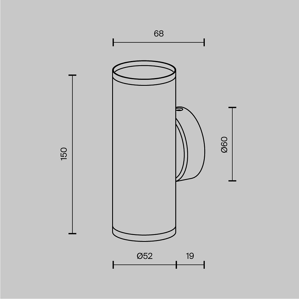 Бра Maytoni Technical Фокус С C068WL-02B