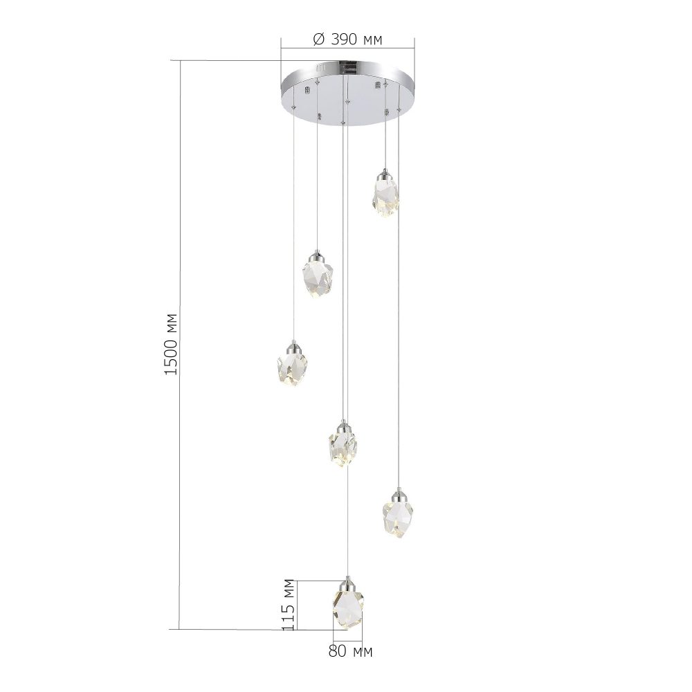 Подвесная люстра ST-Luce Cascato SL6114.103.06