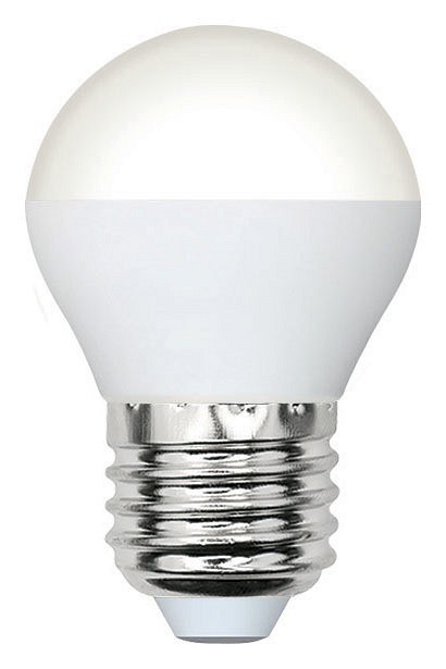 LED-G45-7W/3000K/E27/FR/SLS Лампа светодиодная. Форма шар, матовая. Теплый белый свет (3000K). ТМ Volpe