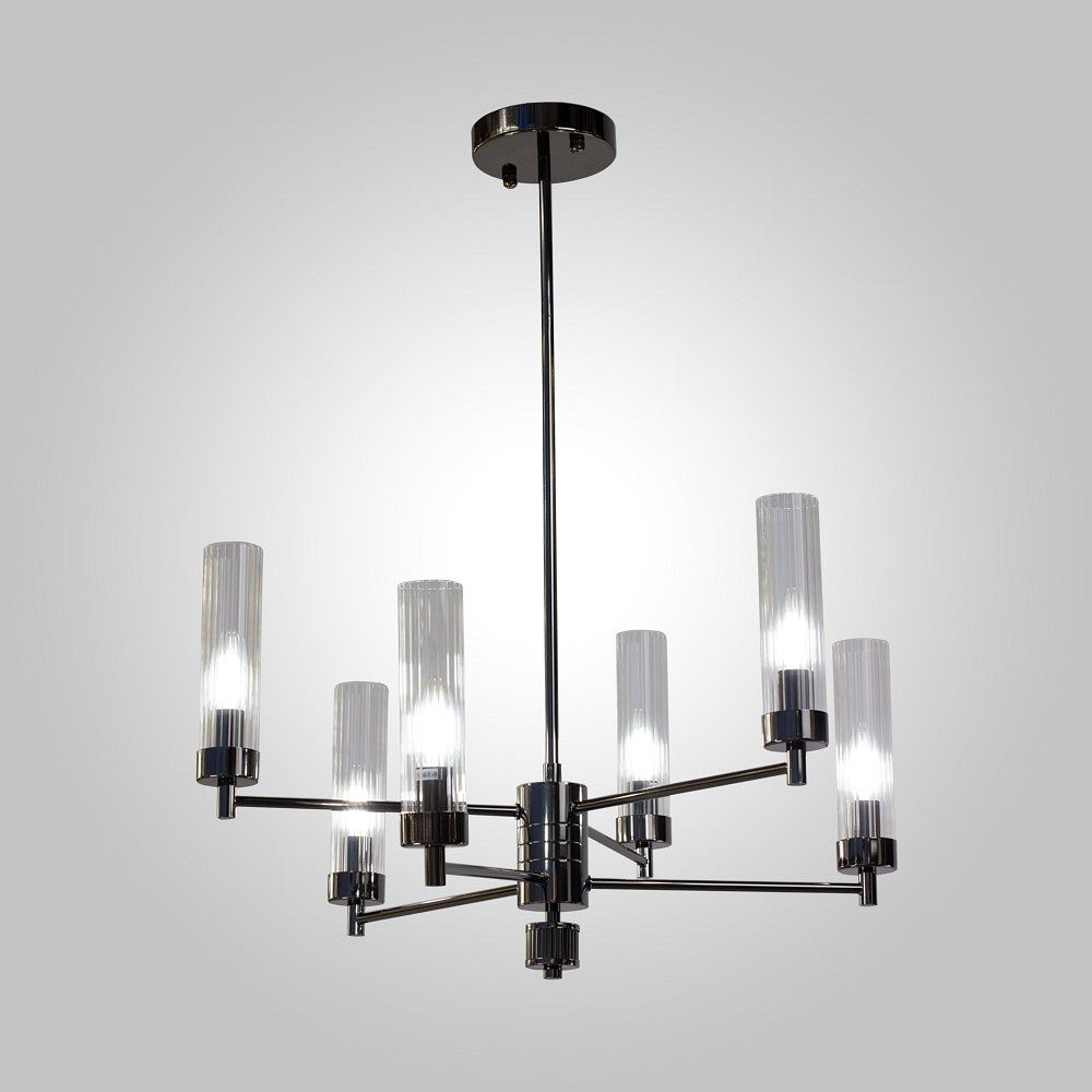 Люстра на штанге AM-Group INDIGO INDIGO SP6 PEARL BLACK