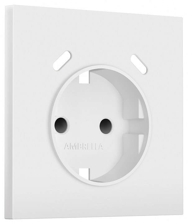 Накладка для розетки с заземлением и со шторками и 2хUSB type C Ambrella Volt SIGMA SP8305