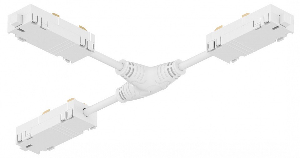 Токопровод T-образный центральный Denkirs SMART UNI TR2115-WH