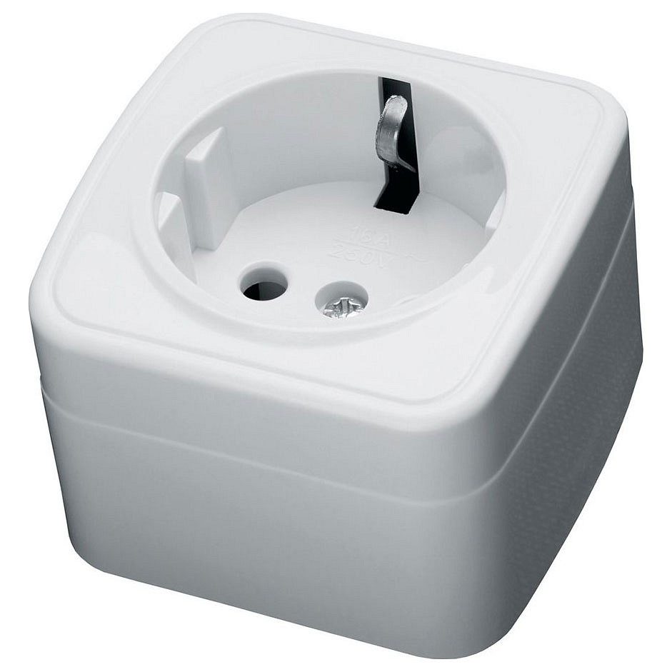 Розетка с заземлением Stekker Basic 39033