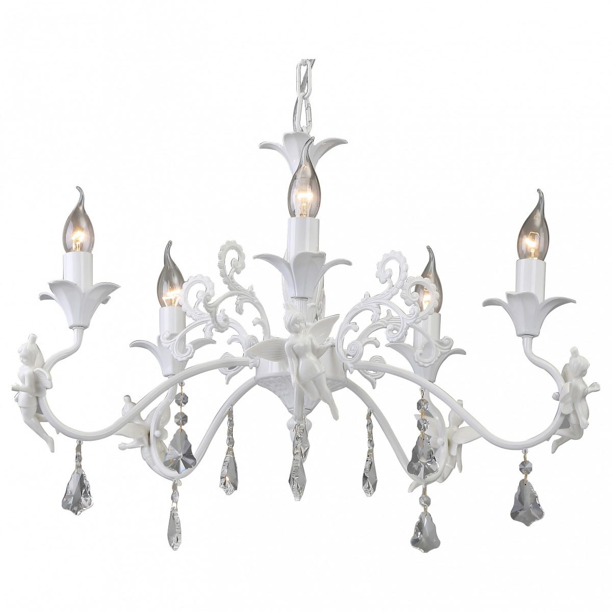 Подвесная люстра Arte Lamp Angelina A5349LM-5WH