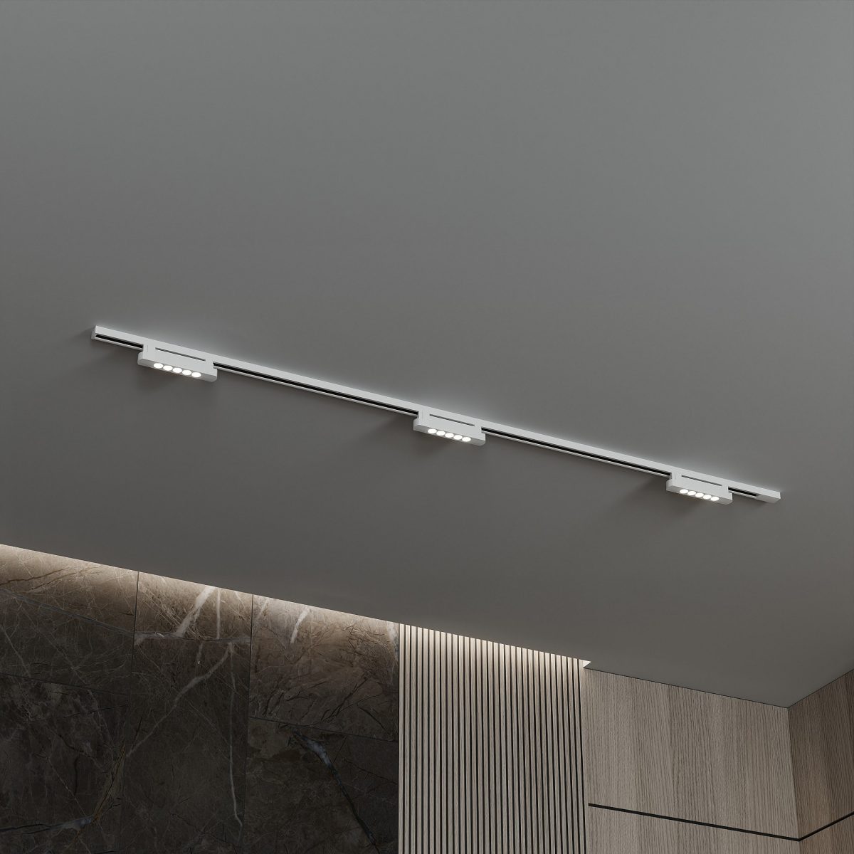 Комплект трековый Hesby Lighting №9 однофазная накладная Skylite HSBL_kompl_S009_NI2W4K