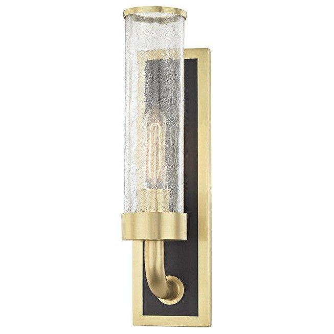 Бра Hudson Valley 1721-AGB Soriano 1 Light Wall Sconce In Aged Brass арт