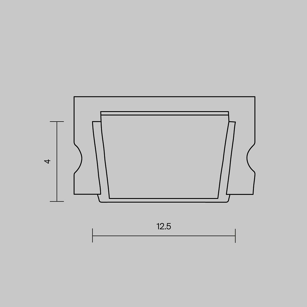 Рассеиватель Maytoni Led Strip Накладной профиль 642021