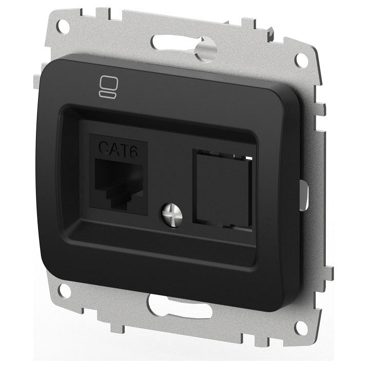 Розетка Ethernet RJ-45 без рамки Elbi Eleсtriс Jazz 607-004800-247