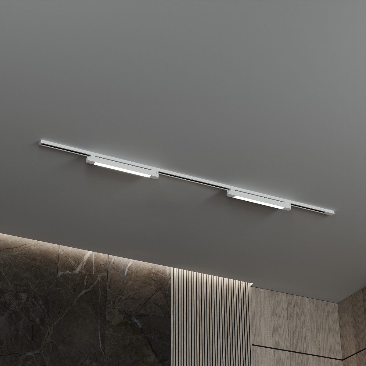 Комплект трековый Hesby Lighting №1 однофазная накладная Skylite HSBL_kompl_S001_NI2W4K