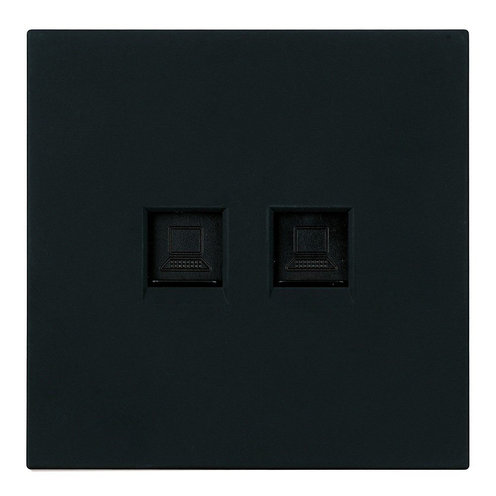 Розетка двойная Ethernet RJ-45 без рамки Stekker Мия 50451