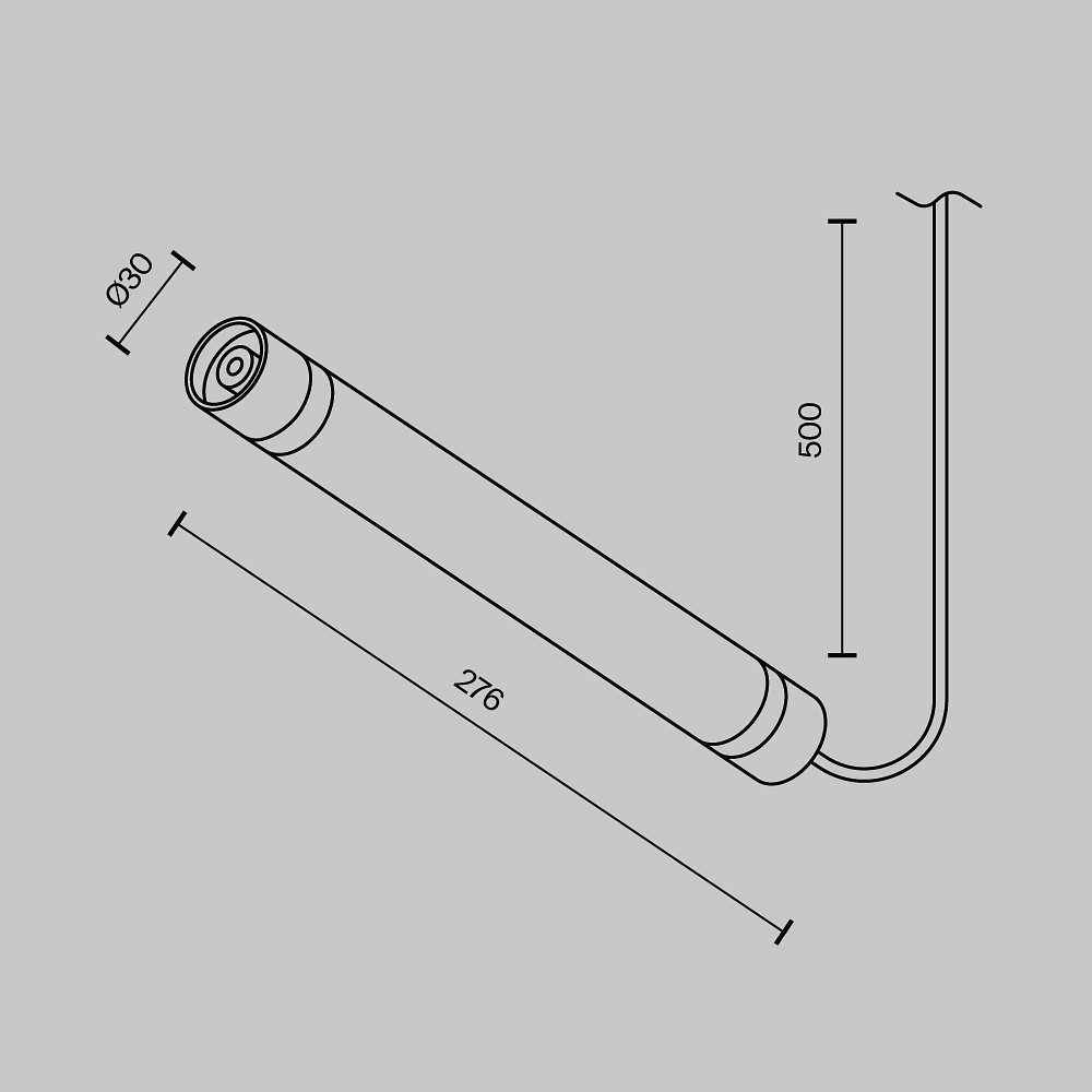 Блок питания Maytoni Technical Аксессуары для системы Полка CA011-L300-100W-B