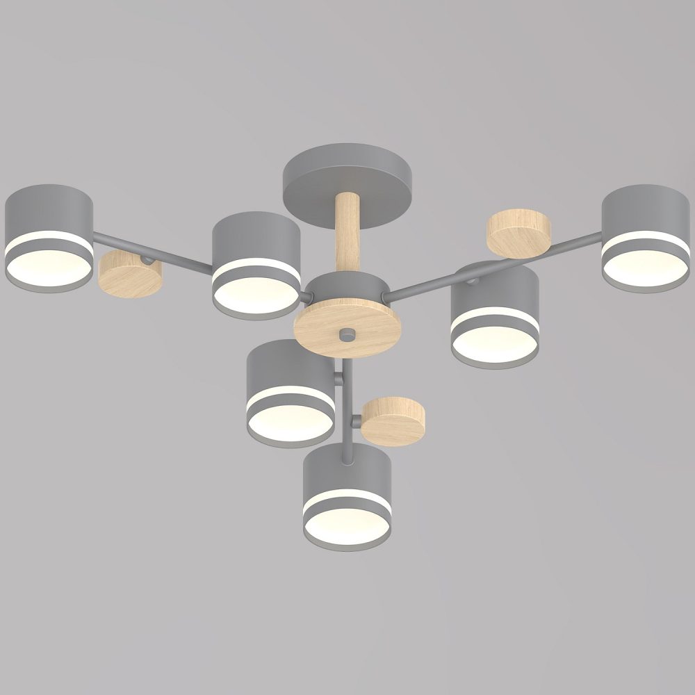 Люстра на штанге Reluce 68730 68730-0.3-06 GX53 GREY+WOOD