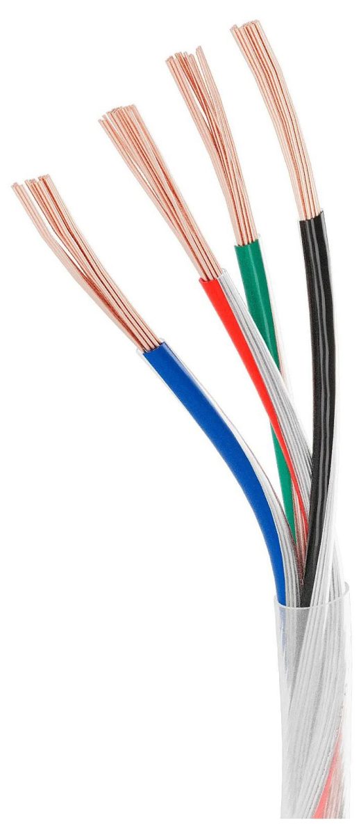 Провод питания ARL-20AWG-CLEAR-4Wire-CU-Double (4x0.75mm) (Arlight, -)