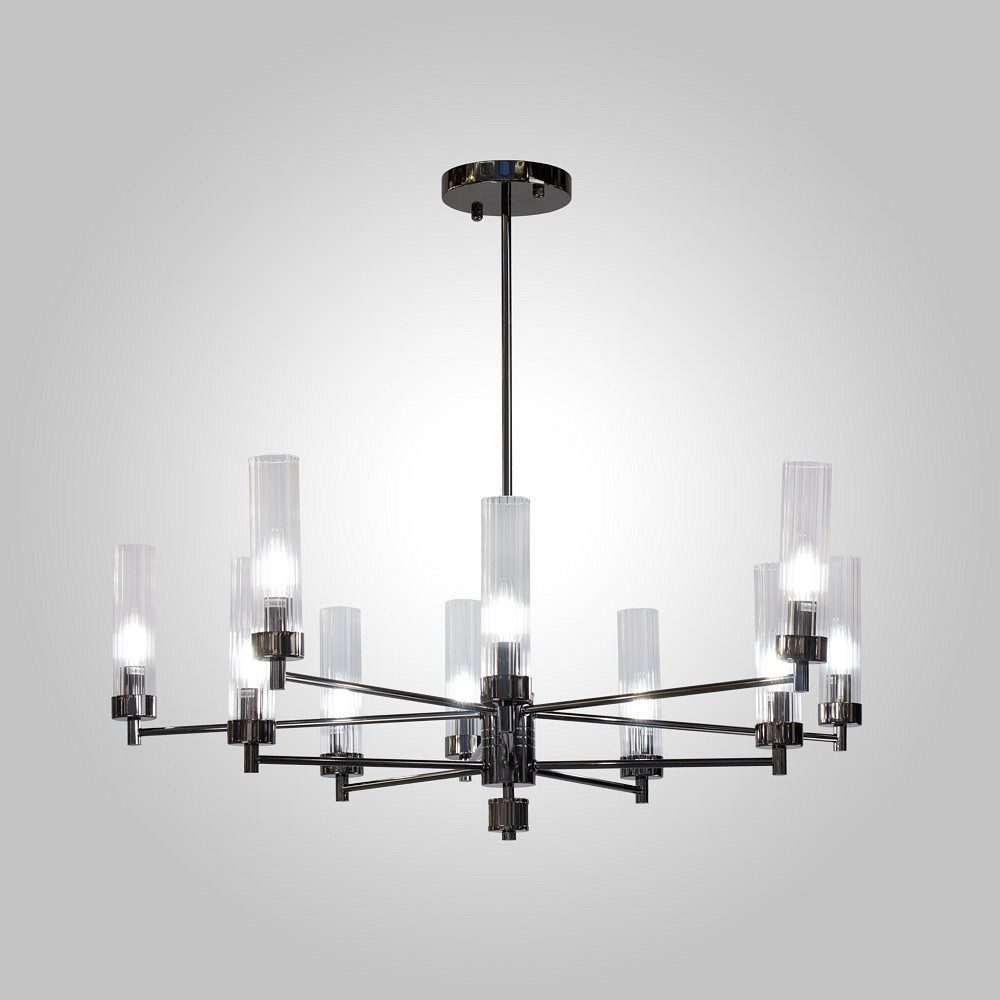 Люстра на штанге AM-Group INDIGO INDIGO SP10 PEARL BLACK