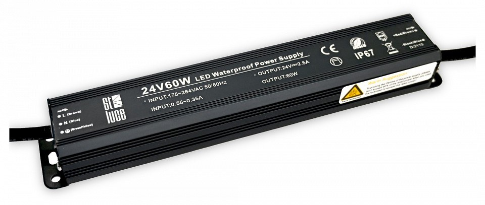 Блок питания (24V,60W,IP67) ST-Luce Светодиодные ленты