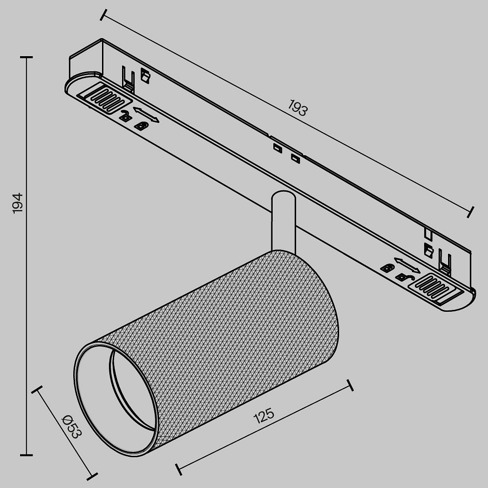 Светильник на штанге Maytoni Technical Мастер TR097-2-12W2.7K-M-BB