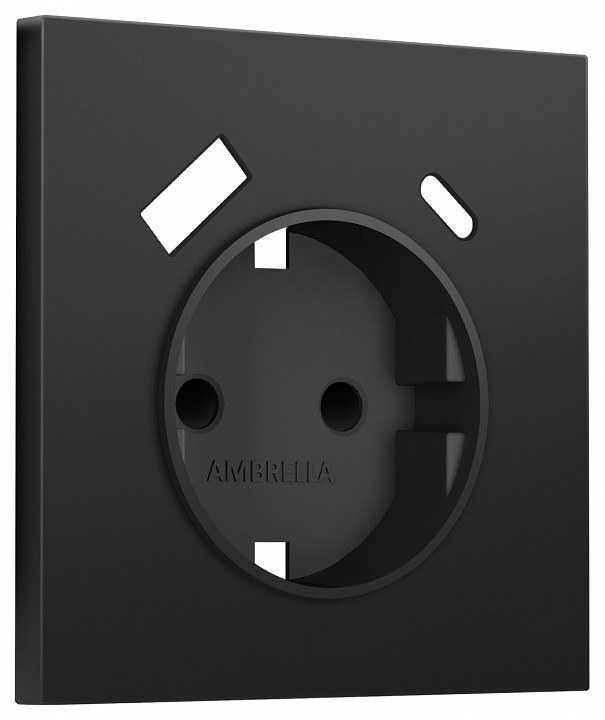 Накладка для розетки с заземлением и со шторками и 2хUSB type A и C Ambrella Volt SIGMA SP8100